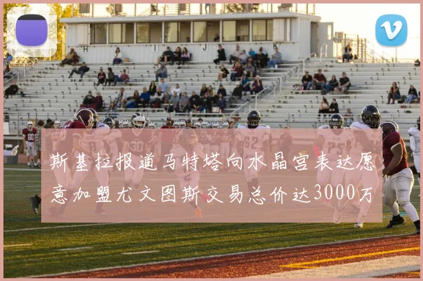 斯基拉报道马特塔向水晶宫表达愿意加盟尤文图斯交易总价达3000万欧元